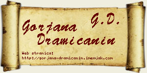 Gorjana Dramićanin vizit kartica